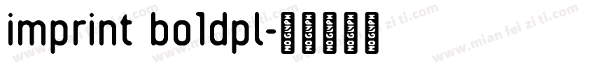 imprint bo1dpl字体转换